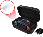 2BEFUN Case geschikt voor Nintendo Switch - Incl. Screenprotector - Hoes geschikt voor Nintendo Switch - Beschermhoes - Opbergtas - Accessoires - Koffer geschikt voor Nintendo Switch - Zwart