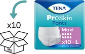 10 pakken TENA Pants Maxi Large - 100 broekjes TENA ProSkin Pants Maxi L