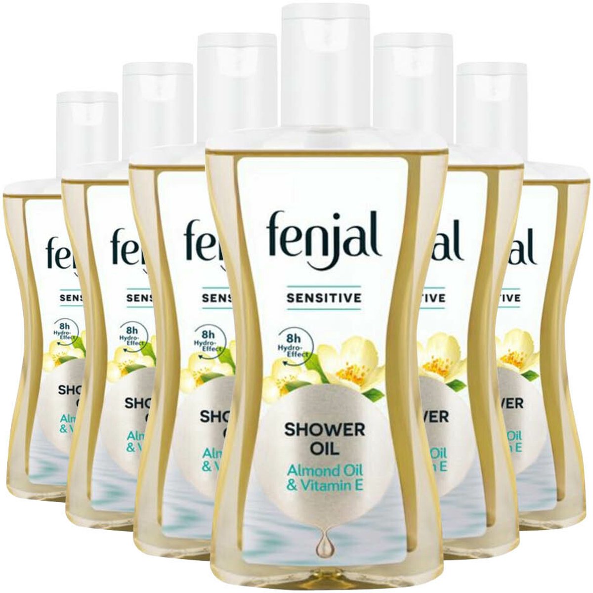 Fenjal Sensitive Douche Olie - 6 x 225 ml - Voordeelverpakking