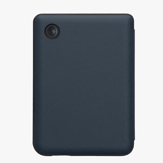 kwmobile e-reader hoesje geschikt voor Kobo Clara BW / Colour hoes - Ereader flip case met standaard - E reader cover van kunstleer - In donkerblauw — afbeelding 4