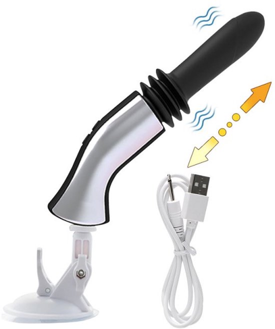 Foto: Automatische fuck neuk machine met handgreep man vrouw unisex vibrator