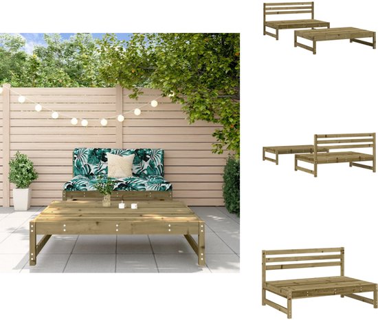 vidaXL Tuinpad Oprolbaar Pad Looppad Tuinelement Tuin Tuinelement Tuinonderdeel Onderdeel Terras Terrasonderdeel Geïmpregneerd Grenenhout
