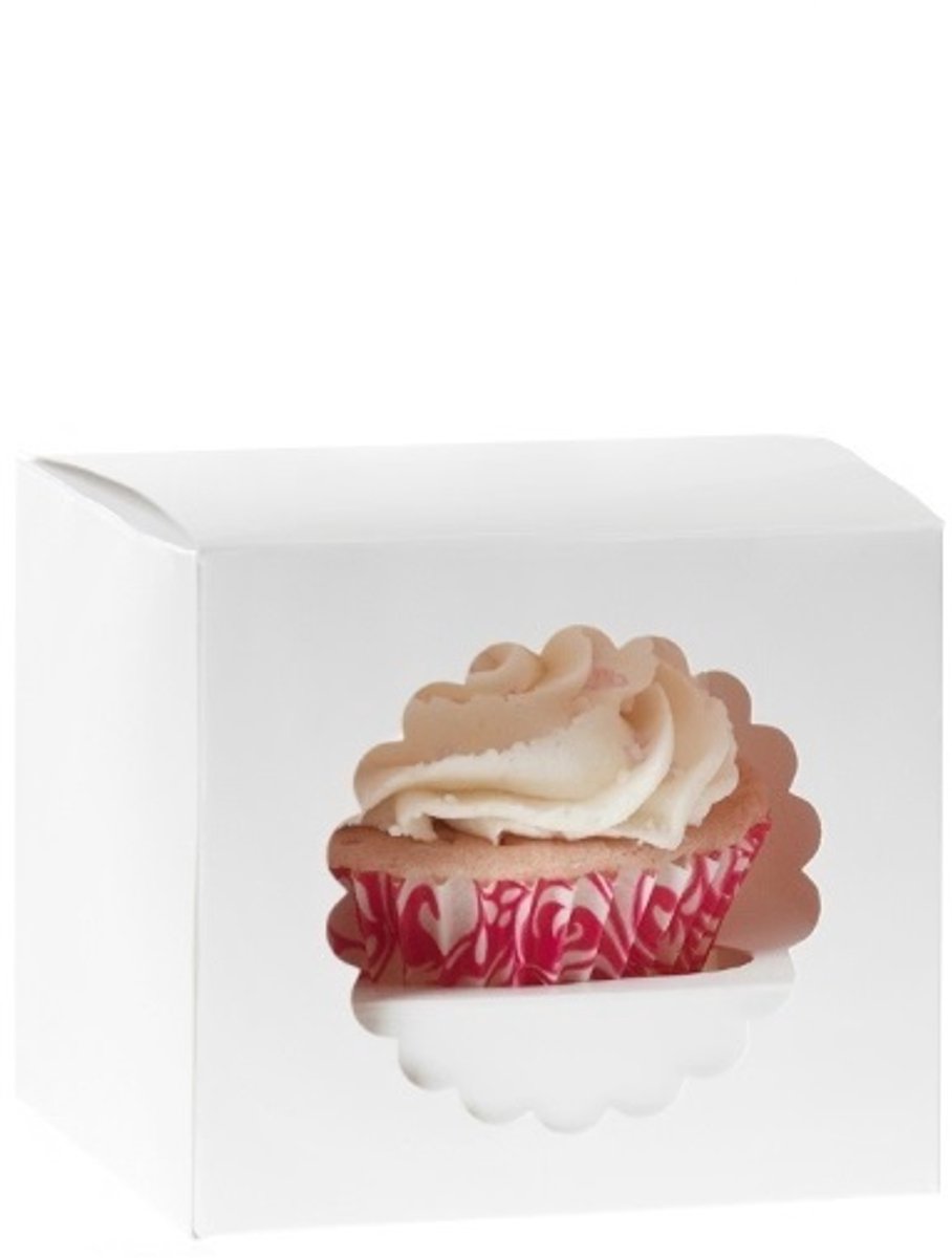 House of Marie Cupcake Doosje Wit pk/3