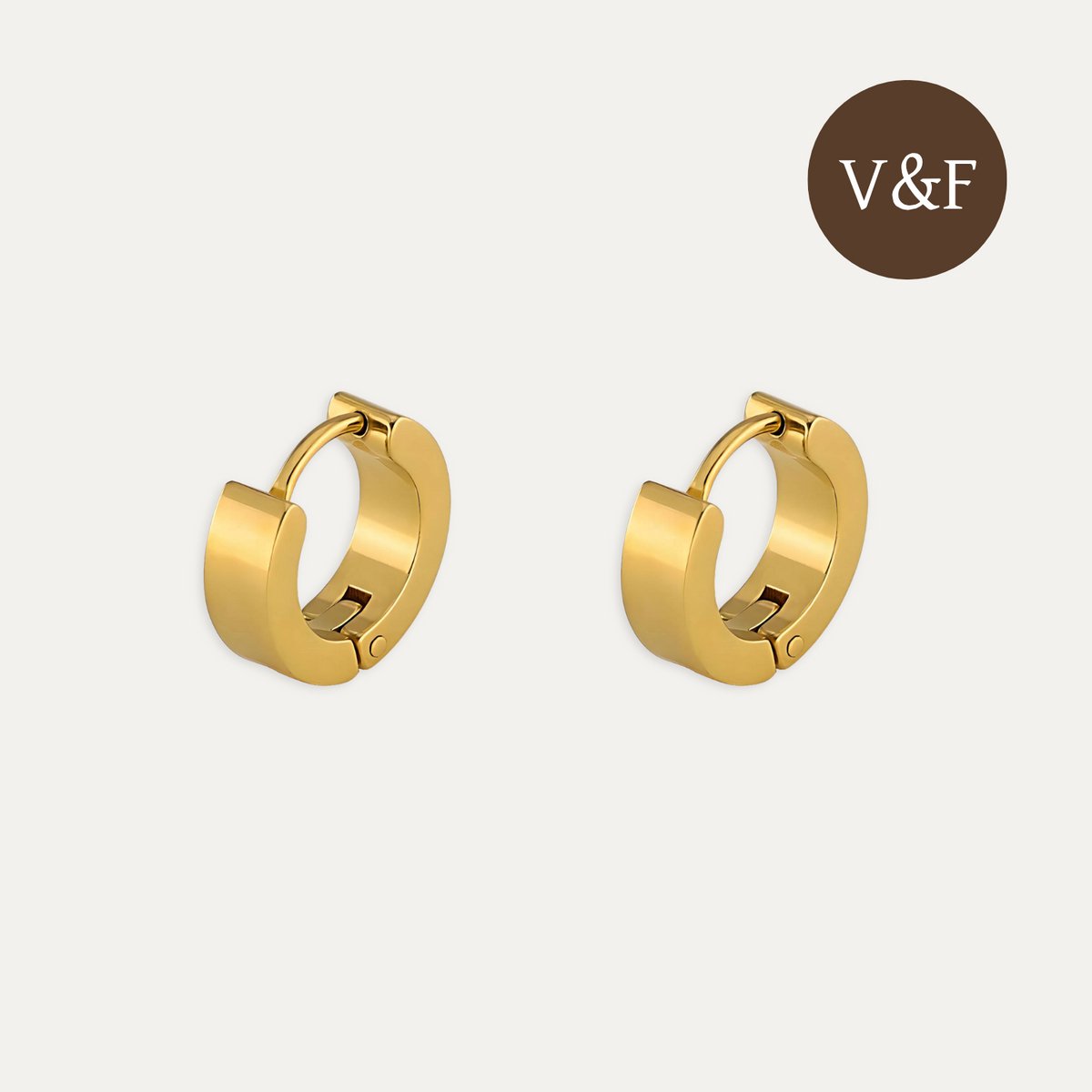 V&F Oorbellen dames - Oorbellen goudkleurig - Sieraden