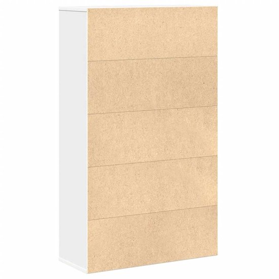 Bibliothèque vidaXL - Bibliothèques - Meuble de rangement - 60 x 24 x 101,5 cm - Bois traité blanc