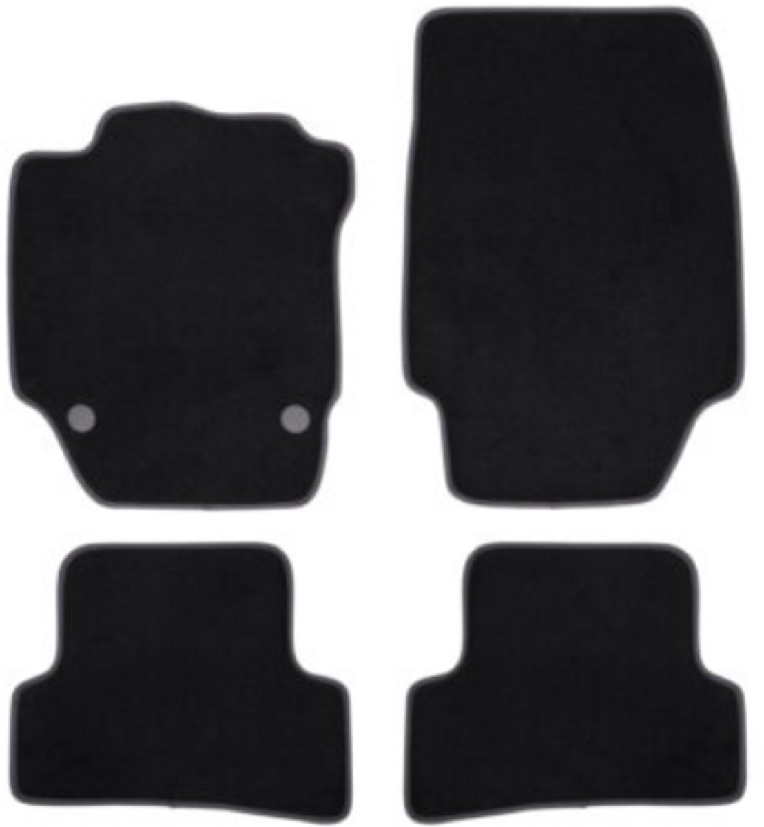 Complete set op maat gemaakte matten in zwart PVC/TPR NORAUTO - Peugeot 508/ 508 SW