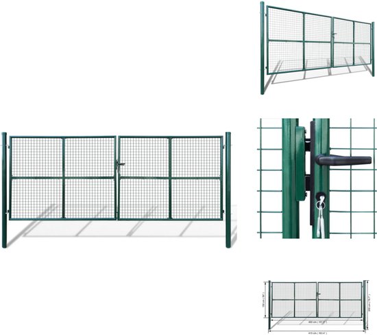 vidaXL Poorten 2 st 300x100 cm geïmpregneerd grenenhout oine kopen
