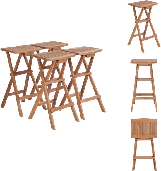 Barkruk inklapbaar met metalen frame, belastbaarheid 100 kg - 70 x 27 cm - metalen barkruk opvouwbaar met kunststof zitting - barstoel voor bar en toonbank opvouwbaar zonder rugleuning