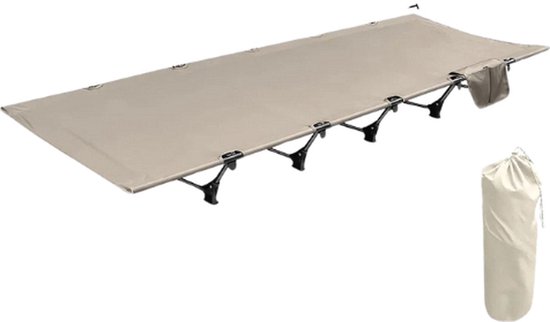 Veldbed XXL – aluminium en staal frame – groen – lengte 210 cm – extra