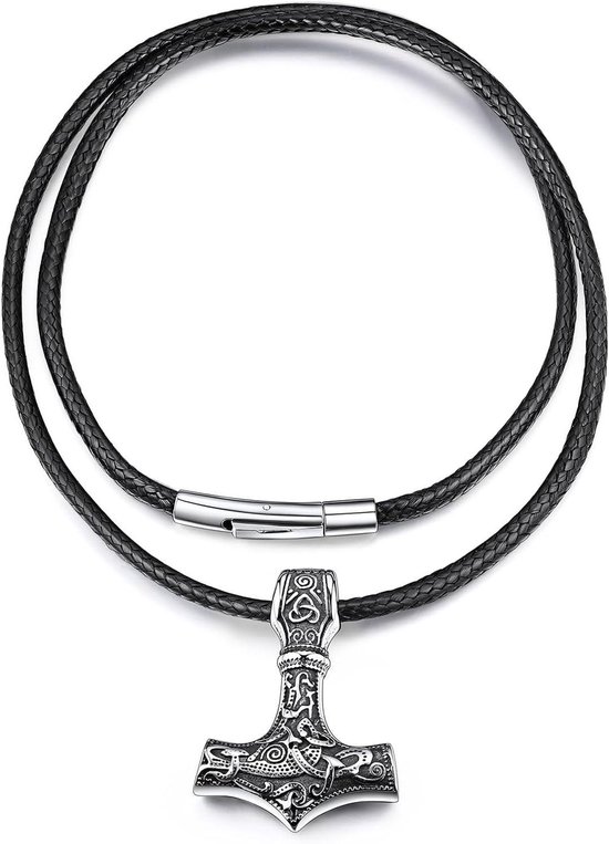 bigsoho Roestvrij stalen herenarmband biker motorfiets ketting armband armketting, 21.5 centimeters, Roestvrij staal