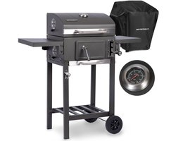 Houtskool Grill met Hoes Berdsen BD-892 Zwart