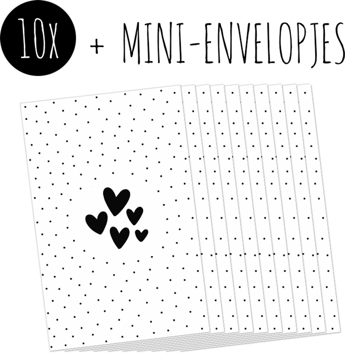 Lahnao 50 stuks mini-enveloppen met 100 blanco papieren kaarten, kraftpapier, kleine enveloppen met hartsluiting voor cadeaukaarten, bedankkaarten, doe-het-zelf graffiti
