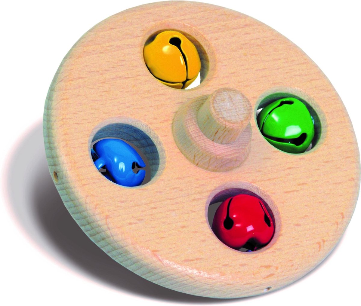 Nic Multicolor Bellenschijf 10 Cm Hout
