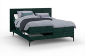 Karlsson boxspring Attraktiv Trendik verstelbaar met gestoffeerd matras - 160 x 200 cm - Forest