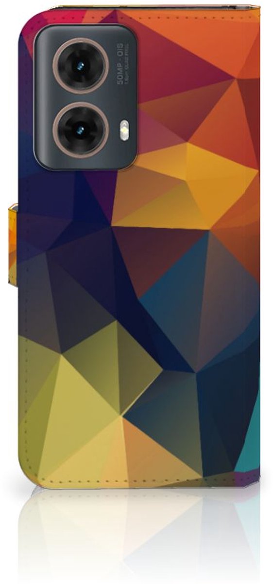 Motorola Moto G85 Book Case Polygon Color