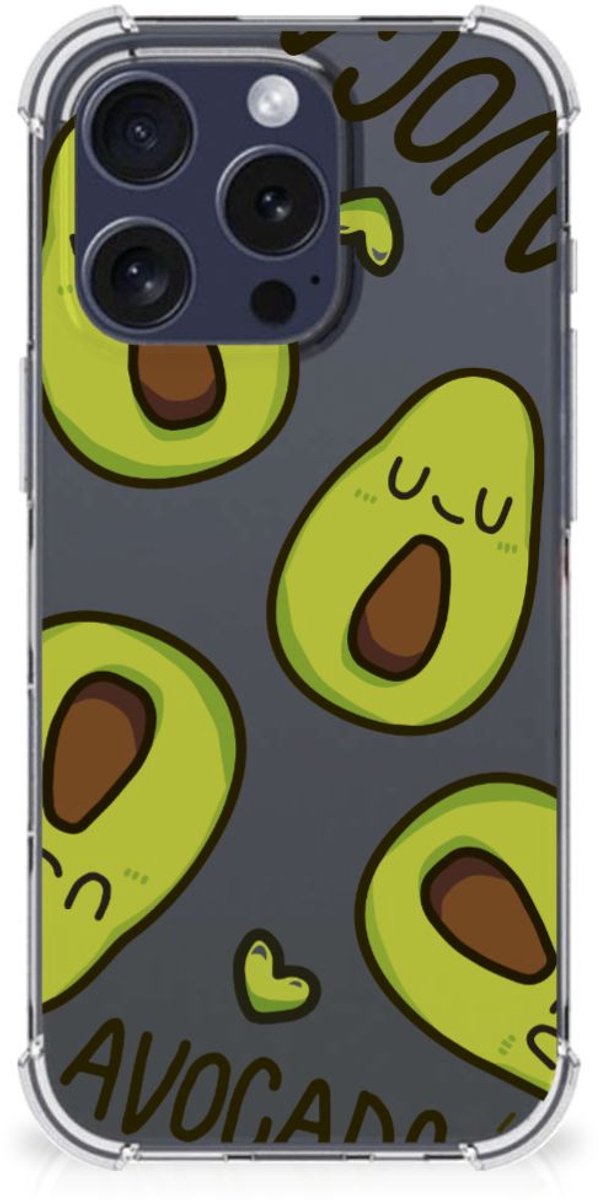 iPhone 16 Pro Stevig Bumper Hoesje Avocado Singing