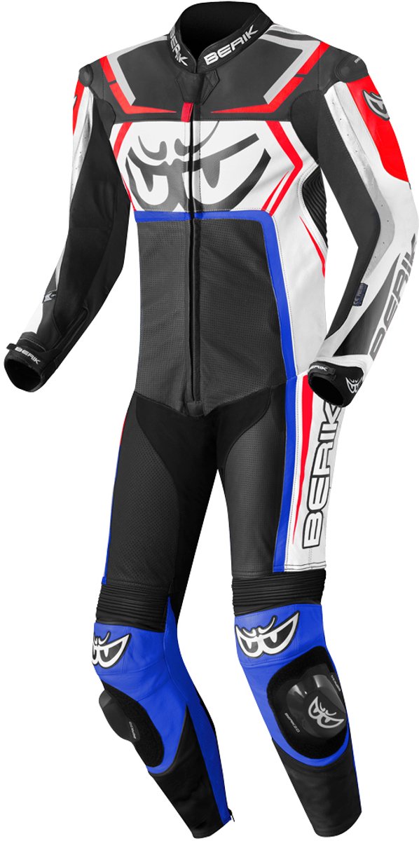 Berik Race-Tech Zwart Rood Blauw 1-Delig Motorpak - Racepak