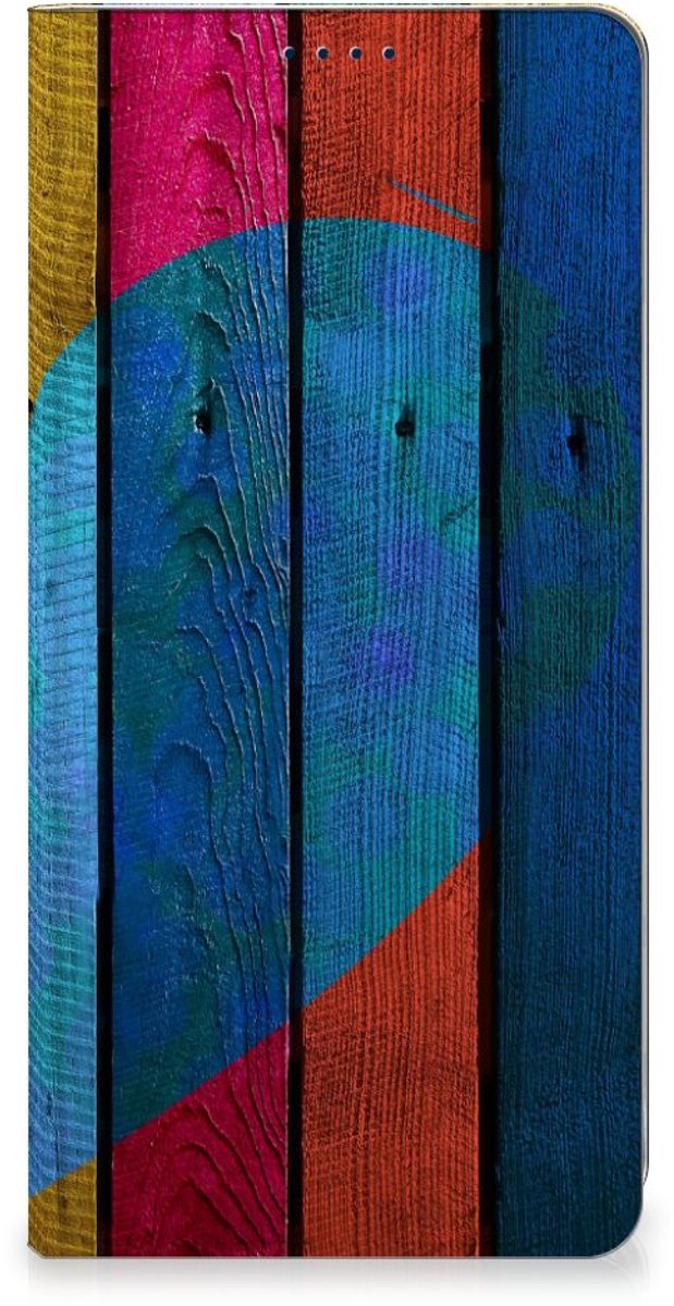 OnePlus Nord 4 Book Wallet Case Wood Heart - Cadeau voor je Vriend