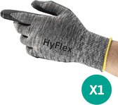 Ansell HyFlex 11-801, Gants De Protection Mécanique, Gants de Protection Polyvalents, Bricolage, Industrie, Manutention, S, 3 paires