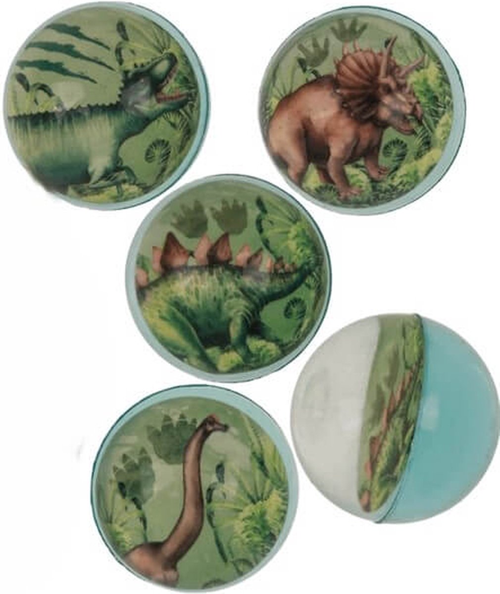 Stuiterbal Dino - Dinosaurus - Dinosaur - Bal - Ball - Jurrasic - Dino World - Assorti