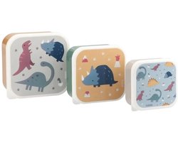 Tutete - snackboxjes set 3 stuks - Dino's