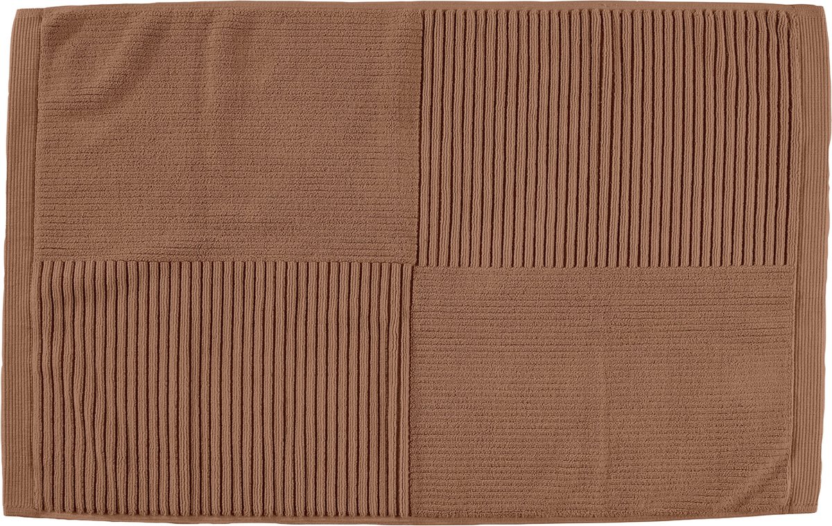 Zone Denmark Classic Badmat - Absorberende Badkamermat - Hotelkwaliteit - 100% katoen - 1200g/m2 - 50 x 80 cm - Terracotta