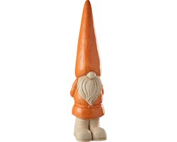 J-Line figuur Kabouter Buiten - kunststof - oranje - large