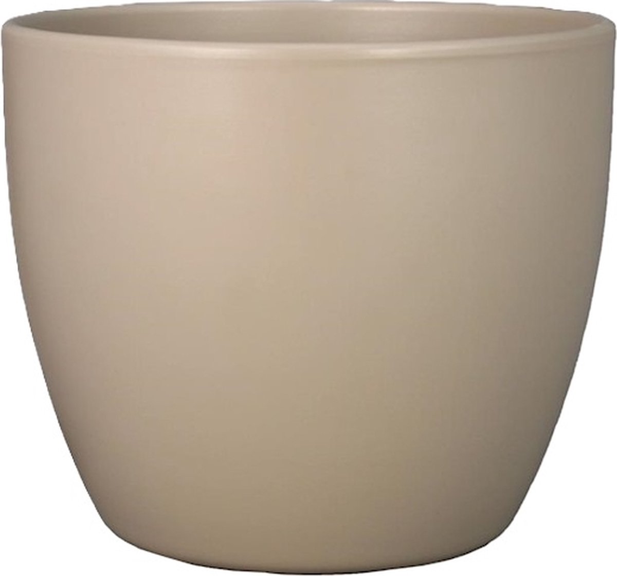Pot Boule mat taupe d7.5 h6 per 4
