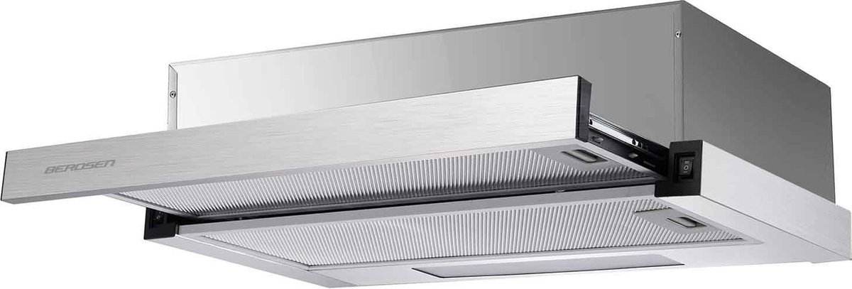 Vlakscherm Afzuigkap - 50 cm - 80W - RVS - Berdsen BT-233