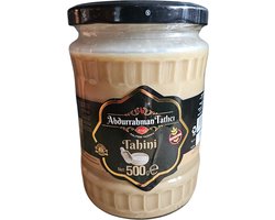 Tahini (Abdurrahman Tatlıcı) 100% natuurlijk, bevat geen toevoegingen Glutenvrij 500gr - Tahin (Abdurrahman Tatlıcı) %100 dogal katki maddesi icermez Glutensiz 500gr - Tahini (Abdurrahman Tatlıcı) 100% natural, without additives Gluten Free 500gr