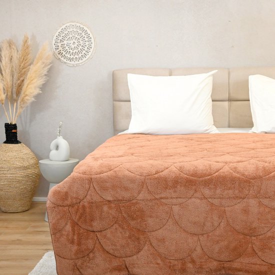 HappyBed - All Year Dekbed Enkel 140x220 - Eenpersoons Wasbaar Zonder Overtrek - Bedrukt Met Print - Hoesloos - Golden Oase