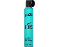 Got2b Glued Hairspray Shine Finish - Haarstyling - Haarspray - Glasachtige Glans - Pluiscontrole - 48u Hold - - 6x 200ml