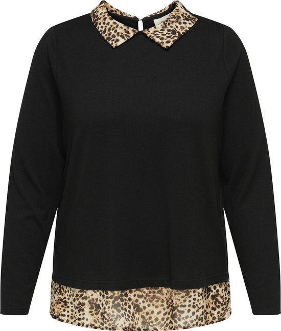 ONLY CARMAKOMA - CARALBA LS MIX TOP JRS - Femme - Chemisiers