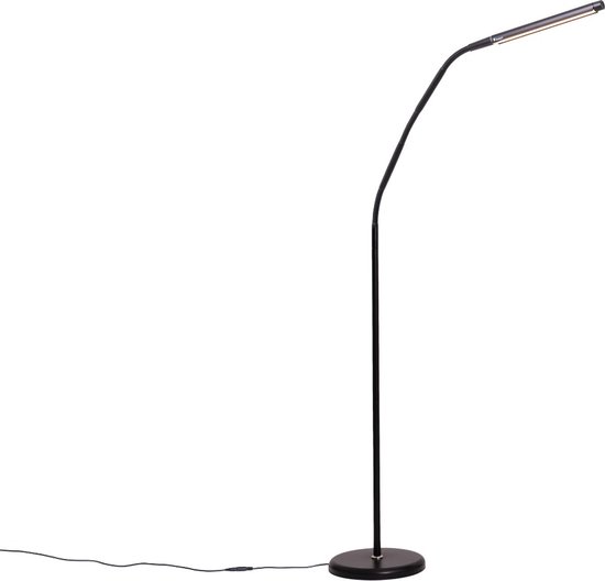 Daylight Electra - Staande vloerlamp - 3 lichtkleuren - Dimbaar - leeslamp - woonkamer - Zwart