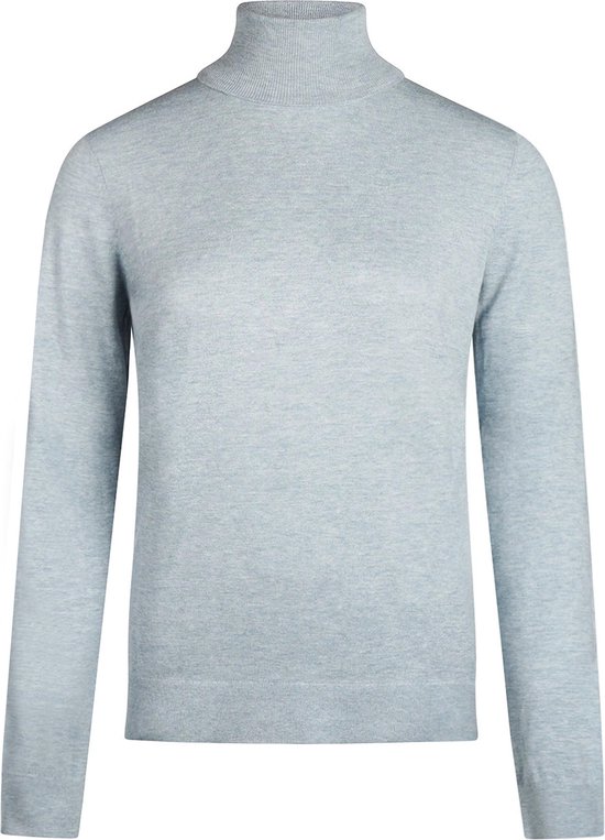 Pull col roulé femme Steppin' Out en Cotton cachemire bleu clair - Taille M - Homme