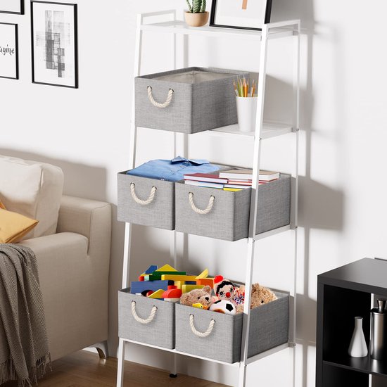 Lividé 6 STÜCK Aufbewahrungsbox in Grau | kompatibel mit IKEA Kallax