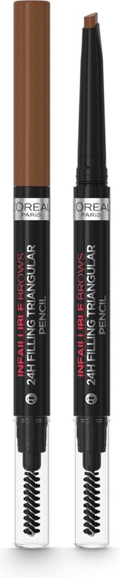 L’Oréal Paris - Infaillible 24H Brow Filling Triangular Pencil - 5.23 auburn - Opdraaibaar wenkbrauwpotlood - 9.2gr