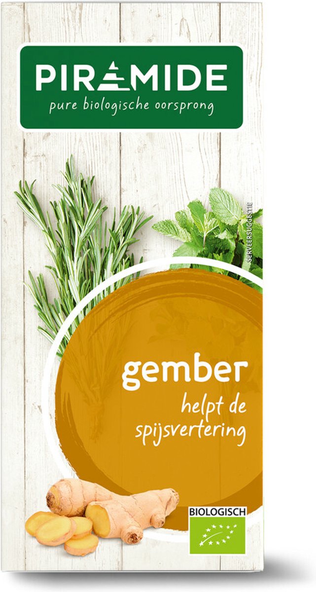 Piramide Kruidenthee Bio Gember - 20 stuks