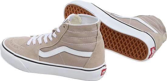 Bruin Tinten Ua Sk8-hi Dames Hoge sneakers - Dames - Beige - Maat 37 | bol
