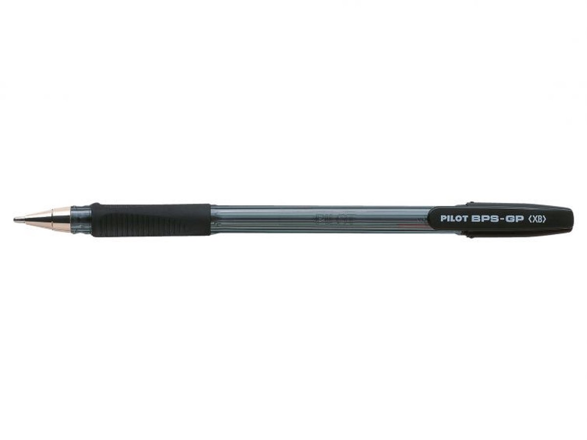 Pilot balpen BPS-GP schrijfbreedte 0,41 mm, zwart 12 stuks