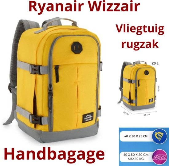 Lovevook handbagage rugzak, rugzak voor handbagage vliegtuig, grote reisrugzak voor dames, sproeiwaterbestendig, reis- en zakenrugzak, vakantie must-haves, zwart-bruin, 40x30x20cm-24L, Minimalistisch