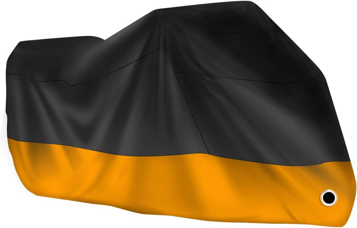 VELTRR® Motorhoes Waterdicht Buiten - Scooterhoes - Universeel - Zwart met Oranje
