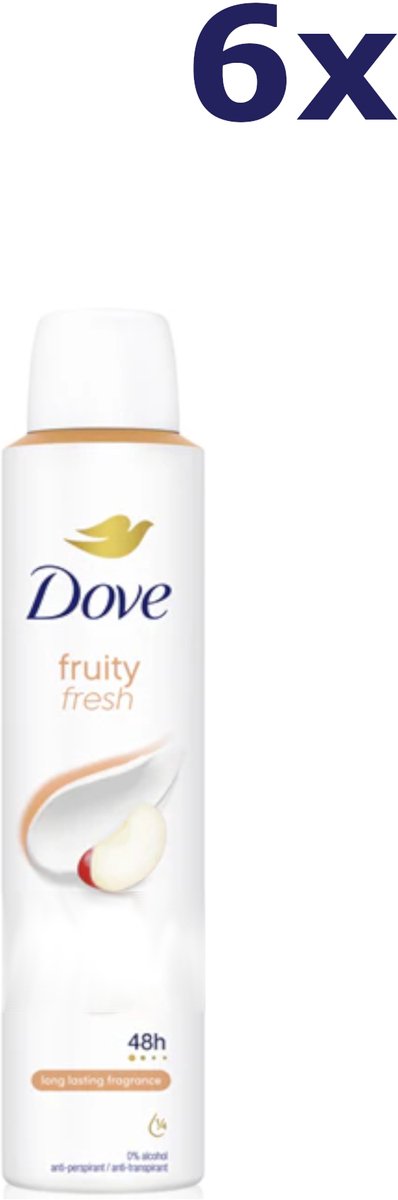 6x Dove Deodorant Spray Fruity Fresh (200 ml)