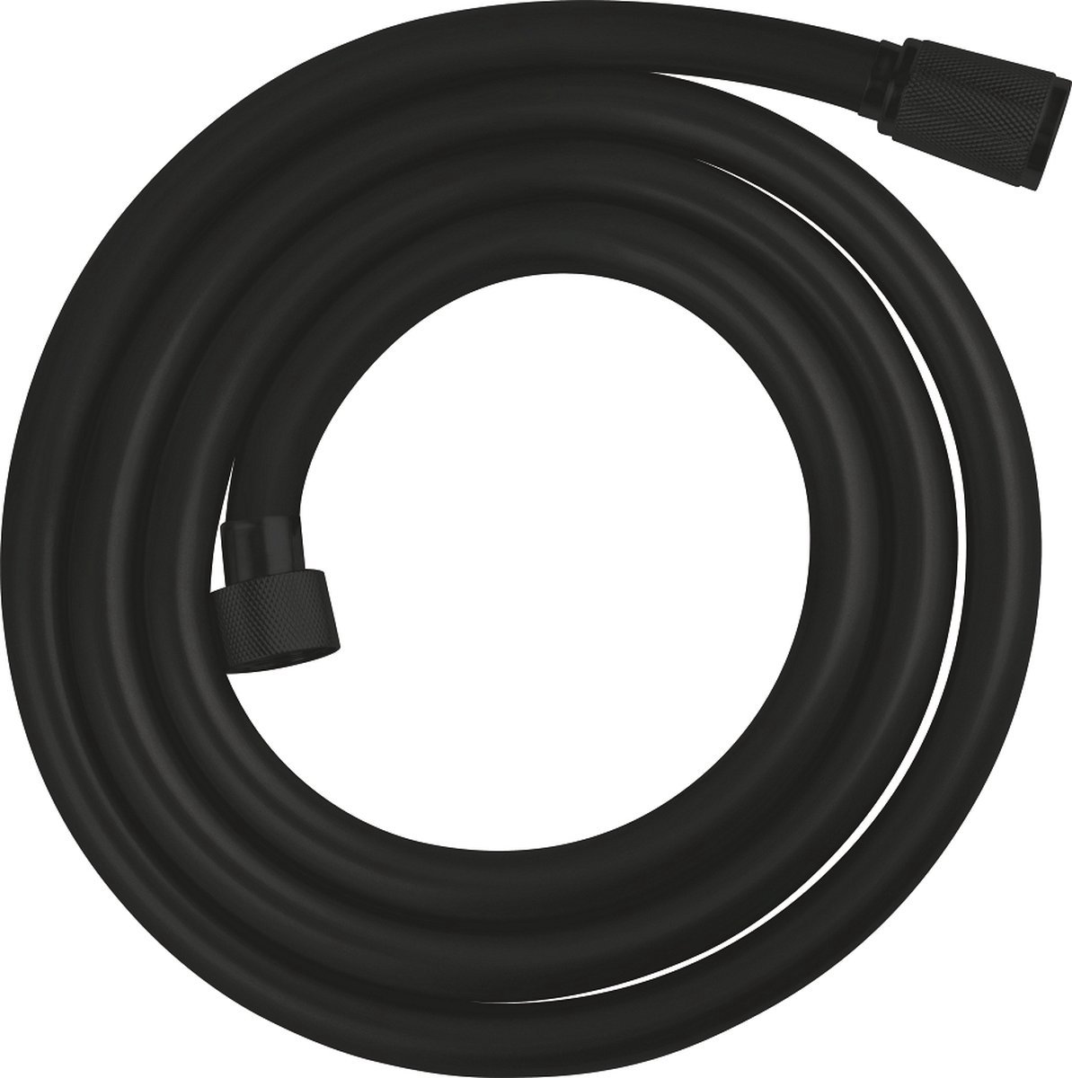Profielenloods - Doucheslang 1\2 x 1\2 mat zwart - lengte 1,50 meter