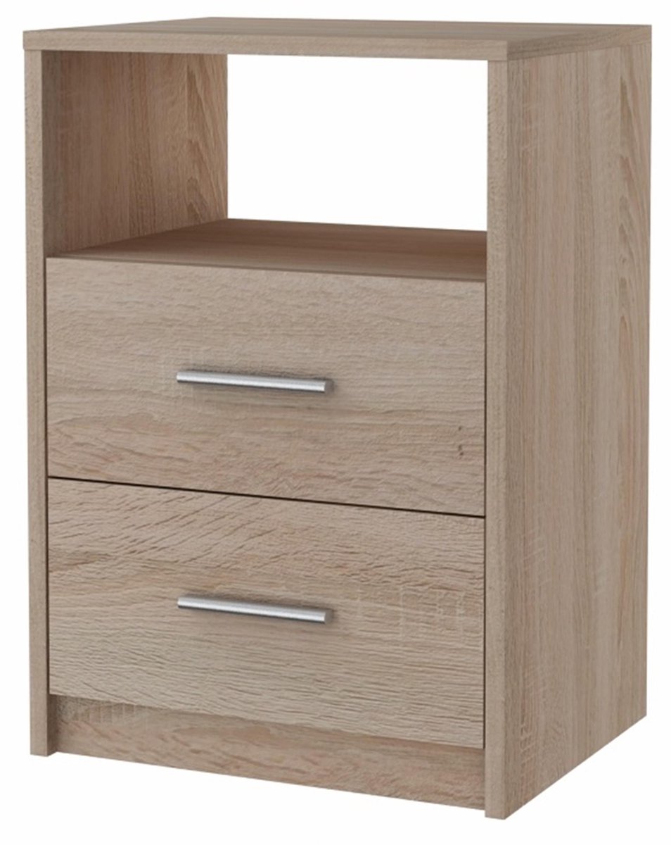UFC BODO Serie - Nachtkastje - Eiken Sonoma - 40cm - 2 Lades