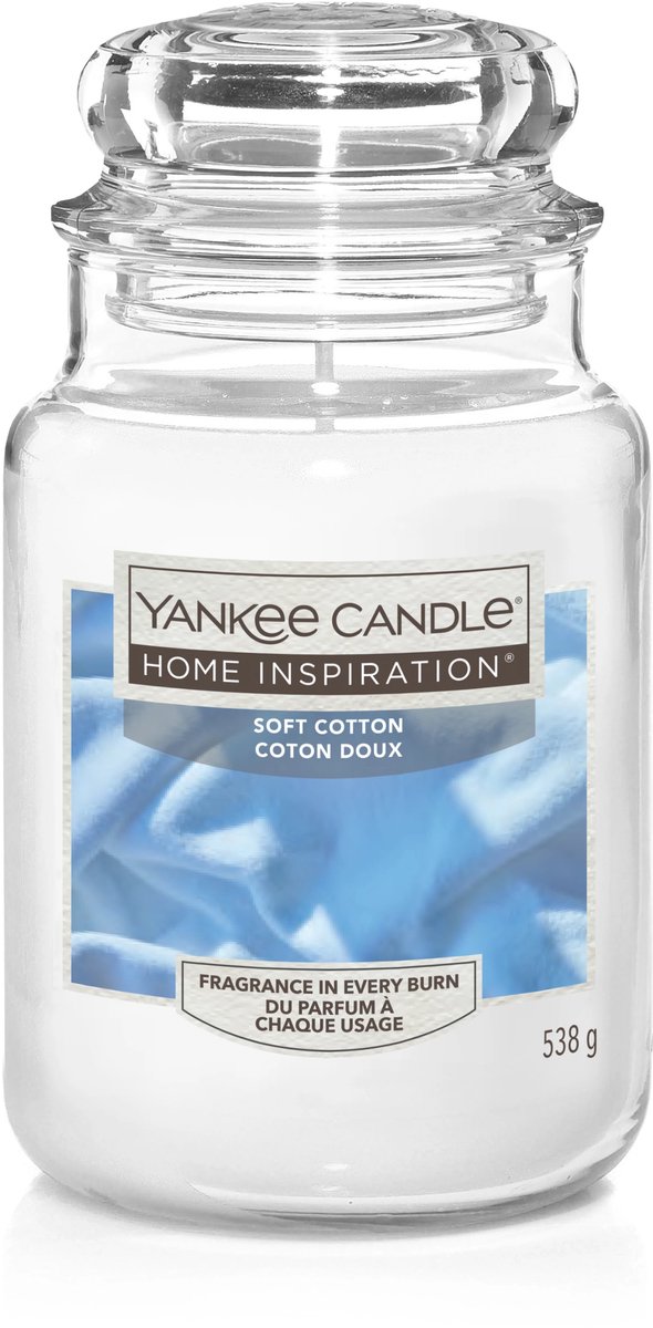 Yankee Candle Home Inspiration Soft Cotton Large Jar Wit