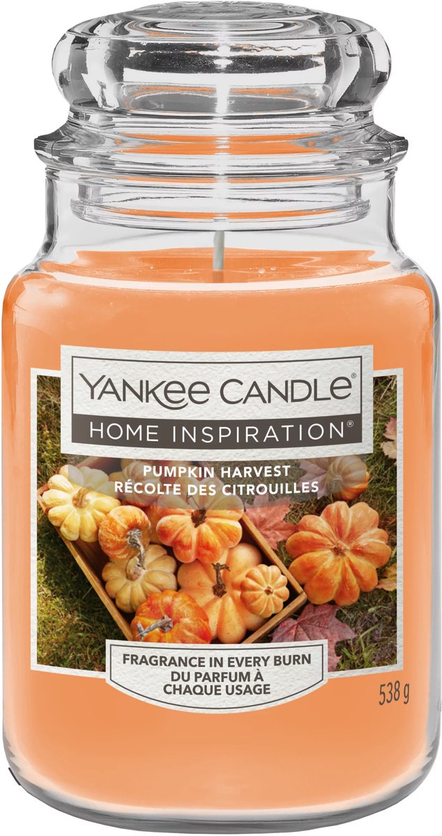 Yankee Candle - Home Inspiration Pumpkin Harvest Large Jar - 140 branduren