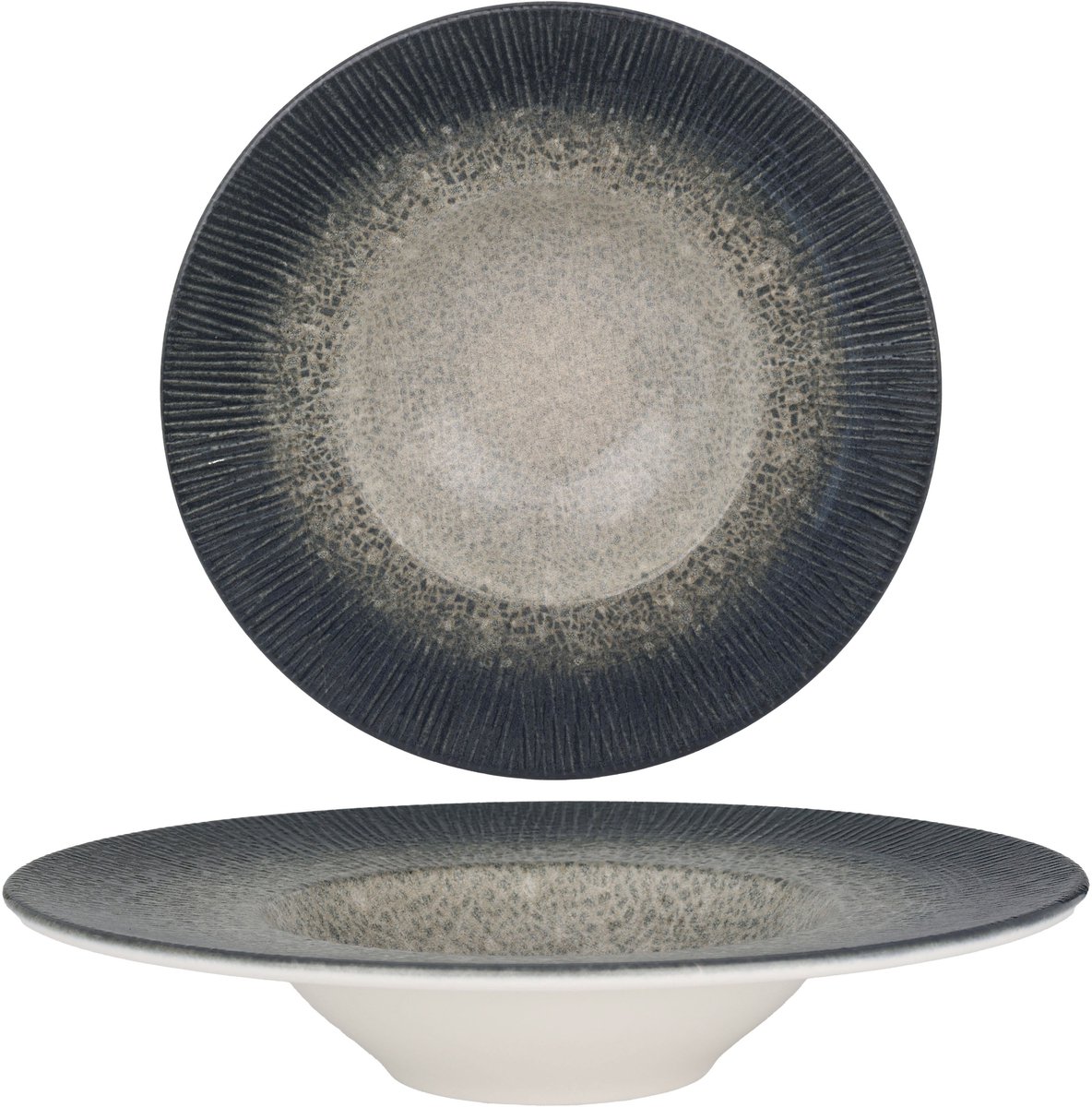 Bonna Pastabord - Arctic - Porselein - 28 cm (400cc) - set van 2