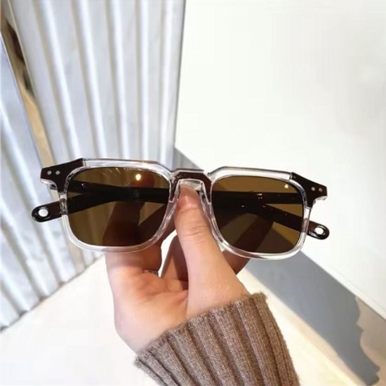 Caimco® Captar Zonnebril - Zwart - Zonnebril - Zonnebrillen - Sunglasses - Festival Zonnebril - Rave Bril - Techno - Zwart Montuur - Donkere Glazen - Zonnebril Heren - Zonnebril unisex van Caimco — afbeelding 3