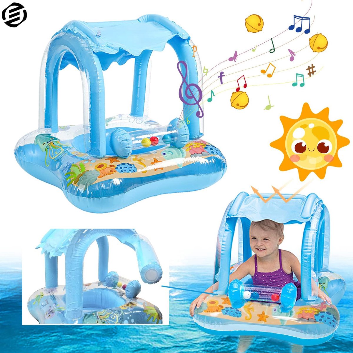 Equivera Zwemband Baby - Zwembandjes Baby - Baby Float - Zwemband Peuter